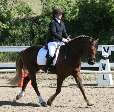 Tracy Dopko riding Goldhills Brandysnap